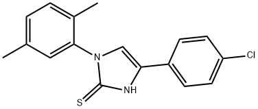 4-(4-CHLORO-PHENYL)-1-(2,5-DIMETHYL-PHENYL)-1H-IMIDAZOLE-2-THIOL Struktur