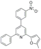 2-(5-METHYL-FURAN-2-YL)-4-(3-NITRO-PHENYL)-6-PHENYL-PYRIDINE Struktur