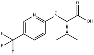 N-[5-(TRIFLUOROMETHYL)PYRIDIN-2-YL]VALINE Struktur