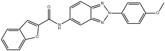 N-[2-(4-METHOXYPHENYL)-2H-1,2,3-BENZOTRIAZOL-5-YL]-1-BENZOFURAN-2-CARBOXAMIDE Struktur