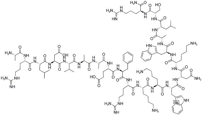 ARLDVAAEFRKKWNKWALSR-NH2 Struktur