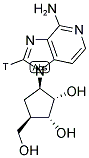 3-DEAZAARISTEROMYCIN, [8-3H(N)] Struktur