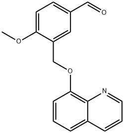 4-METHOXY-3-(QUINOLIN-8-YLOXYMETHYL)BENZALDEHYDE Struktur