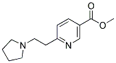 6-[2-(PYRROLIDIN-1-YL)ETHYL]PYRIDINE-3-CARBOXYLIC ACID, METHYL ESTER Struktur