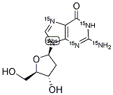 2'-DEOXYGUANOSINE (U-15N5) Struktur