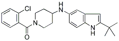 4-[(2-TERT-BUTYL-(1H)-INDOL-5-YL)AMINO]-1-[(2-CHLOROPHENYL)CARBONYL]PIPERIDINE Struktur