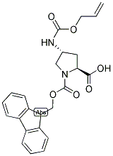 FMOC-L-TRANSPRO(4-NH-ALLOC) Struktur