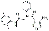 2-[2-(4-AMINO-1,2,5-OXADIAZOL-3-YL)-1H-BENZIMIDAZOL-1-YL]-N-(2,5-DIMETHYLPHENYL)ACETAMIDE Struktur