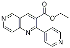 2-(PYRIDIN-4-YL)-1,6-NAPHTHYRIDINE-3-CARBOXYLIC ACID, ETHYL ESTER Struktur