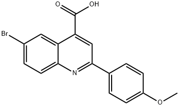 6-BROMO-2-(4-METHOXYPHENYL)QUINOLINE-4-CARBOXYLIC ACID Struktur