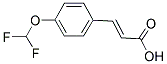 (2E)-3-[4-(DIFLUOROMETHOXY)PHENYL]ACRYLIC ACID Struktur