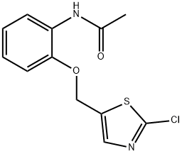 N-(2-[(2-CHLORO-1,3-THIAZOL-5-YL)METHOXY]PHENYL)ACETAMIDE Struktur