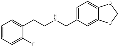 BENZO[1,3]DIOXOL-5-YLMETHYL-[2-(2-FLUORO-PHENYL)-ETHYL]-AMINE Struktur