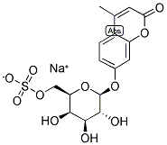 4-METHYLUMBELLIFERYL-BETA-D-GALACTOPYRANOSIDE-6-SULPHATE SODIUM SALT Struktur