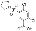 2,4-DICHLORO-5-(PYRROLIDINE-1-SULFONYL)-BENZOIC ACID Struktur