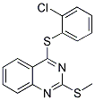 2-CHLOROPHENYL 2-(METHYLSULFANYL)-4-QUINAZOLINYL SULFIDE Struktur