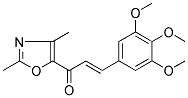 1-(2,4-DIMETHYL-1,3-OXAZOL-5-YL)-3-(3,4,5-TRIMETHOXYPHENYL)PROP-2-EN-1-ONE Struktur