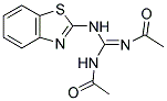 N-[(1Z)-(ACETYLAMINO)(1,3-BENZOTHIAZOL-2-YLAMINO)METHYLENE]ACETAMIDE Struktur