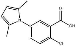 2-CHLORO-5-(2,5-DIMETHYL-1H-PYRROL-1-YL)BENZOIC ACID Structure