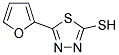 5-(2-FURYL)-1,3,4-THIADIAZOL-2-YL HYDROSULFIDE Struktur