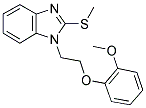 1-[2-(2-METHOXYPHENOXY)ETHYL]-2-(METHYLTHIO)-1H-BENZIMIDAZOLE Struktur