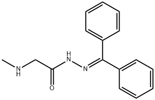 N'-(DIPHENYLMETHYLENE)-2-(METHYLAMINO)ACETOHYDRAZIDE Struktur