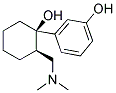 rac-2β*-[(ジメチルアミノ)メチル]-1α*-(3-ヒドロキシフェニル)シクロヘキサノール 化學(xué)構(gòu)造式