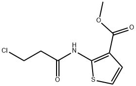 METHYL 2-[(3-CHLOROPROPANOYL)AMINO]-3-THIOPHENECARBOXYLATE Struktur