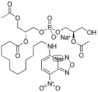 1-ACYL-2-[12-[(7-NITRO-2-1,3-BENZOXADIAZOL-4-YL)AMINO]DODECANOYL]-SN-GLYCERO-3-[PHOSPHO-RAC-(1-GLYCEROL)](SODIUM SALT) Struktur