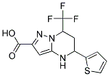 5-THIOPHEN-2-YL-7-TRIFLUOROMETHYL-4,5,6,7-TETRAHYD RO-PYRAZOLO[1,5-A]PYRIMIDINE-2-CARBOXYLIC ACID Struktur