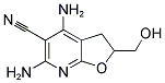 4,6-DIAMINO-2-(HYDROXYMETHYL)-2,3-DIHYDROFURO[2,3-B]PYRIDINE-5-CARBONITRILE Struktur