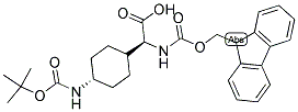 FMOC-(2S)-TRANS-CHG(4-NH-BOC) Struktur