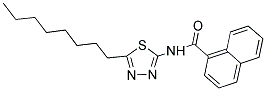 N-(5-OCTYL-1,3,4-THIADIAZOL-2-YL)-1-NAPHTHAMIDE Struktur