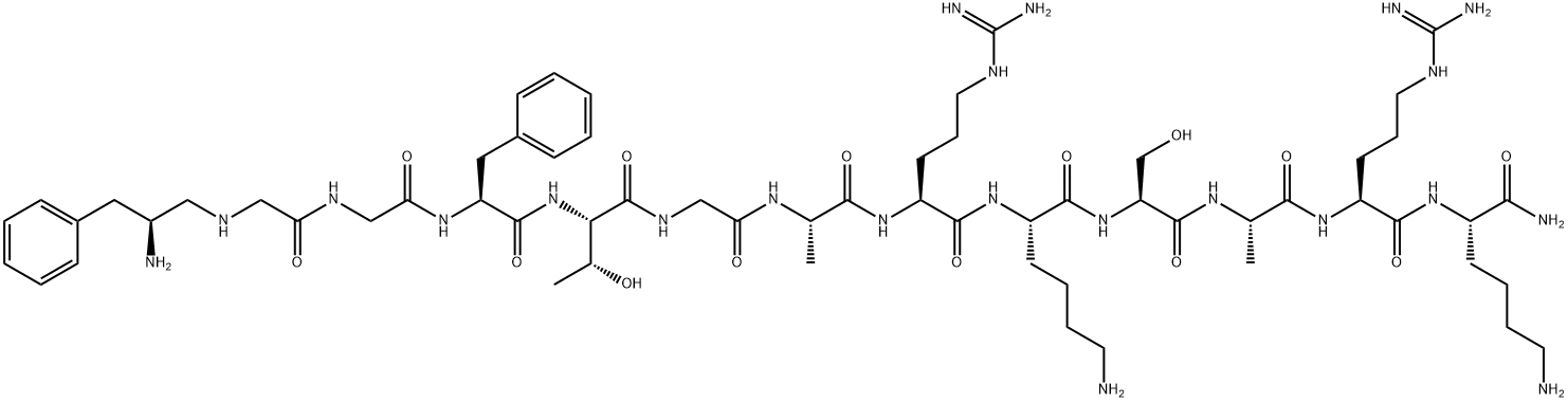 [PHE1-PSI(CH2-NH)GLY2]NOCICEPTIN(1-13)NH2 Struktur