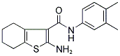 2-AMINO-4,5,6,7-TETRAHYDRO-BENZO[B]THIOPHENE-3-CARBOXYLIC ACID (3,4-DIMETHYL-PHENYL)-AMIDE Struktur