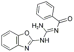 N-[(1E)-AMINO(1,3-BENZOXAZOL-2-YLAMINO)METHYLENE]BENZAMIDE Struktur