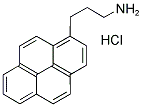 1-PYRENEPROPYLAMINE, HYDROCHLORIDE Struktur