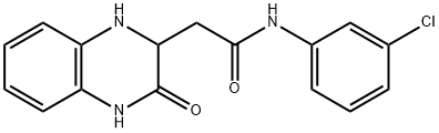 N-(3-CHLORO-PHENYL)-2-(3-OXO-1,2,3,4-TETRAHYDRO-QUINOXALIN-2-YL)-ACETAMIDE Struktur