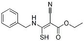 ETHYL 3-(BENZYLAMINO)-2-CYANO-3-MERCAPTOACRYLATE Struktur