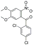 (2,4-DICHLORO-PHENYL)-(4,5-DIMETHOXY-2-NITRO-PHENYL)-METHANONE Struktur