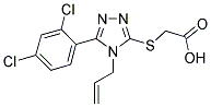 [[4-ALLYL-5-(2,4-DICHLOROPHENYL)-4H-1,2,4-TRIAZOL-3-YL]THIO]ACETIC ACID Struktur