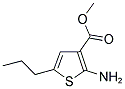 2-AMINO-5-PROPYL-THIOPHENE-3-CARBOXYLIC ACID METHYL ESTER Struktur