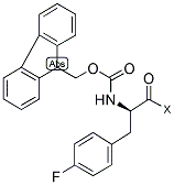 FMOC-D-PHE(4-F)-WANG RESIN Struktur