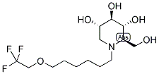 N-(7-OXA-9,9,9-TRIFLUORONONYL)DEOXYNOJIRIMYCIN Struktur