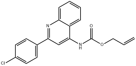 ALLYL N-[2-(4-CHLOROPHENYL)-4-QUINOLINYL]CARBAMATE Struktur