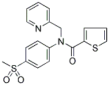 N-[4-(METHYLSULPHONYL)PHENYL]-N-[(PYRIDIN-2-YL)METHYL]THIOPHENE-2-CARBOXAMIDE Struktur