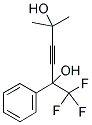 2-METHYL-5-PHENYL-6,6,6-TRIFLUOROHEX-3-YNE-2, 5-DIOL Struktur