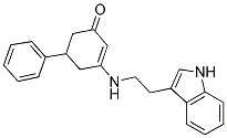 3-{[2-(1H-INDOL-3-YL)ETHYL]AMINO}-5-PHENYLCYCLOHEX-2-EN-1-ONE Struktur