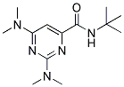 2,6-BIS(DIMETHYLAMINO)-N-TERT-BUTYLPYRIMIDINE-4-CARBOXAMIDE Struktur