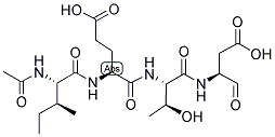 N-ACETYL-ILE-GLU-THR-ASPARTINAL Struktur